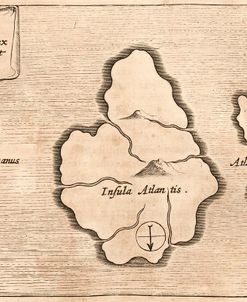 Map of Atlantis by Athanasius Kircher 1669