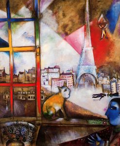Paris Through The Window By Marc Chagall 1913