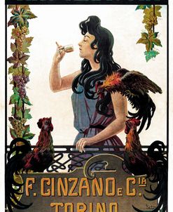Vintage Cinzano Vino Vermouth Ad