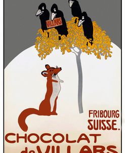 Vintage Chocolat de Villars Ad