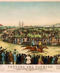 Peytona And Fashion’s Great Match Vintage Horse Race 1845