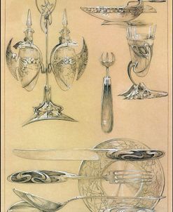 Study For Plate 69 Of Documents Decoratifs Mucha 1902