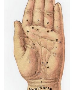 Vintage Root Beer Ad Palmistry Chart 1883