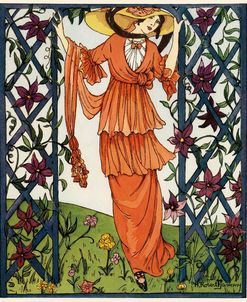 La Robe Rose Art Nouveau Fashion 1913