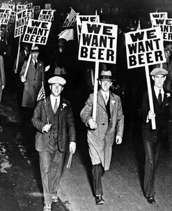 We Want Beer Prohibition Protest