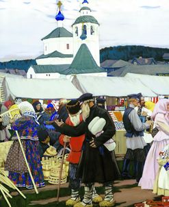 At The Fair Boris Kustodiev