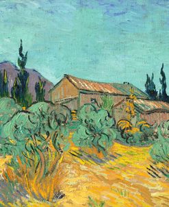 Cabanes De Bois Parmi Les Oliviers Et Cypres 1889 Van Gogh
