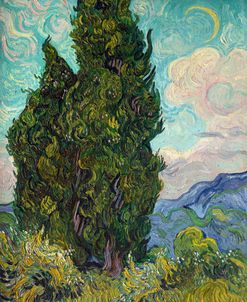 Cypresses 1889 Van Gogh