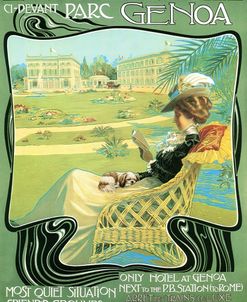 Eden Palace Hotel Genoa Ad Early 1900s