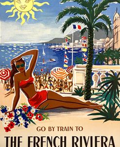 Go By Train To The French Riviera 1955 By Herve Baille SNCF