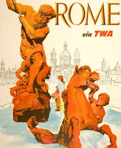 Rome Via TWA 1955 David Klein