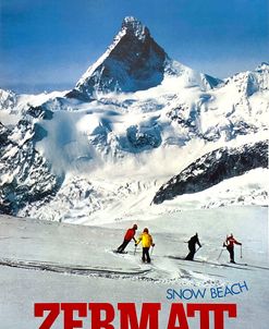 Zermatt Snow Beach 1970