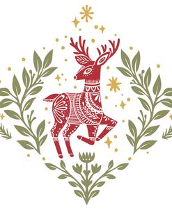 A Woodland Noel – Scandi Folk Deer