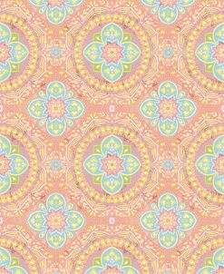Boho Peacock Mandala – Peach