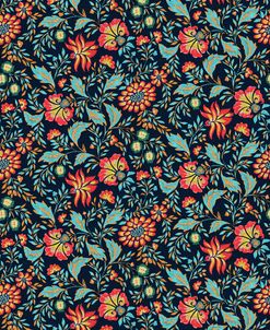 Indienne Watercolor Floral Vines