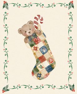 Heirloom Christmas – Teddy In Stocking