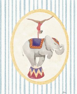 Vintage Circus – Acrobat on Elephant