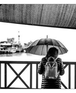 Woman And Rain, The Harbour