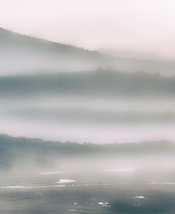 Morning Fog In The Mountains And On The River 1