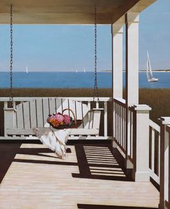 Flower Basket On Swing Chair